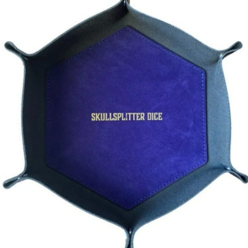 RPG DICE ROLLING TRAY - PURPLE AND BLACK